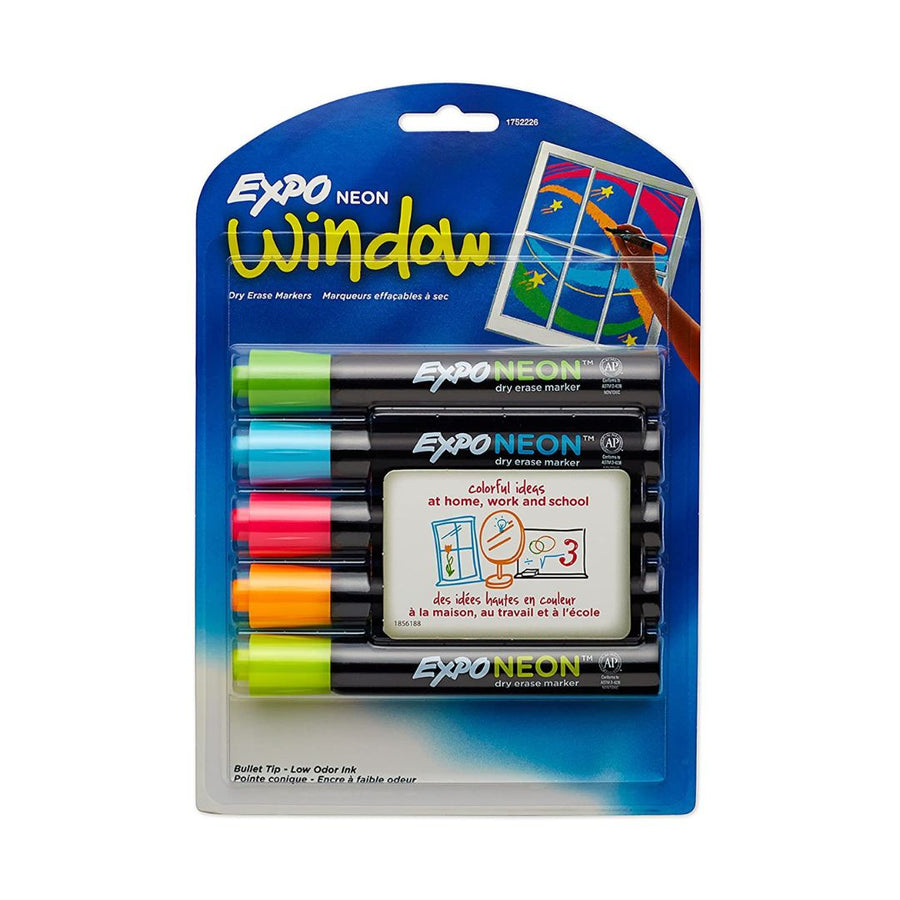 Expo Neon Window Dry Erase Markers - SCOOBOO - SAN1752226 - White-Board & Permanent Markers