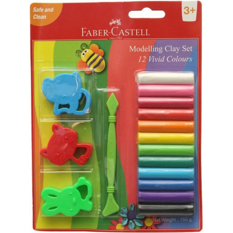 Faber-Castell 12 Modelling Clay - SCOOBOO - 12 08 94 - Clay