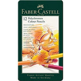 Faber-Castell 12 Polychromos Colour Pencils - SCOOBOO - 110012 - Coloured Pencils