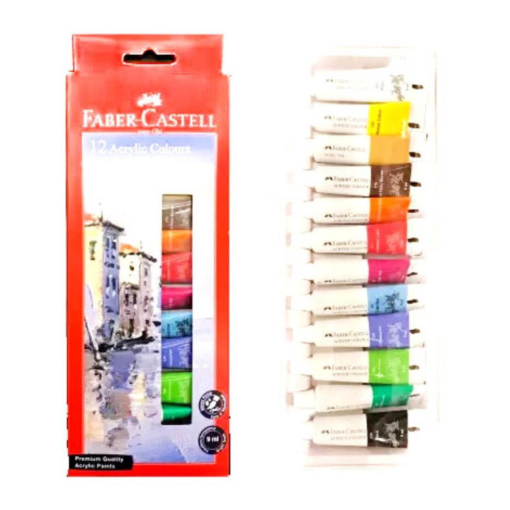 Pinturas Acrílicas 12 pzs/ 20 ml / Faber-Castell