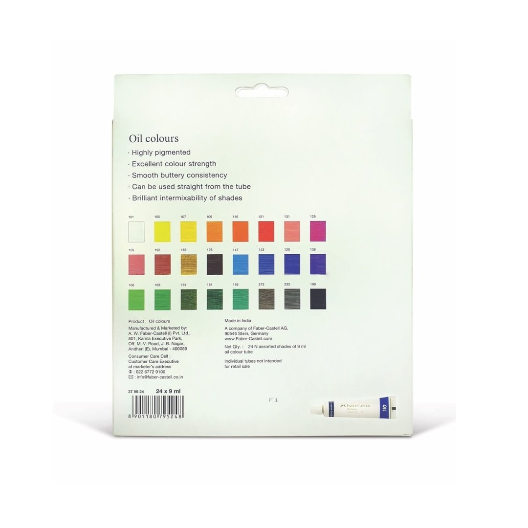 Faber Castell 24 Oil Colour - SCOOBOO - 37 95 24 - Oil paints