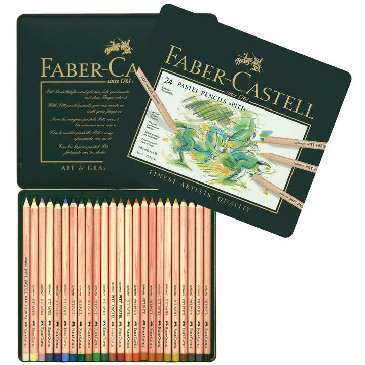 Faber-Castell 24Pitt Pastel Pencils - SCOOBOO - 112124 - Coloured Pencils