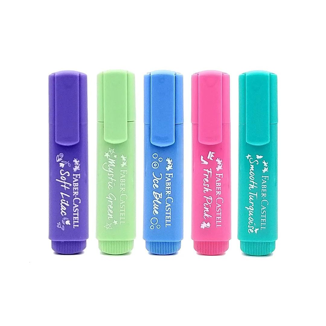 Faber-Castell 5 Textliner Pastel Highlighter - SCOOBOO - 55 35 05 - Highlighter