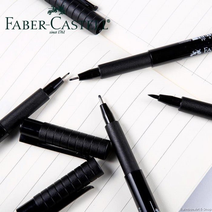 Faber-Castell 6 Pitt Artist Black - SCOOBOO - 167116 - Fineliner