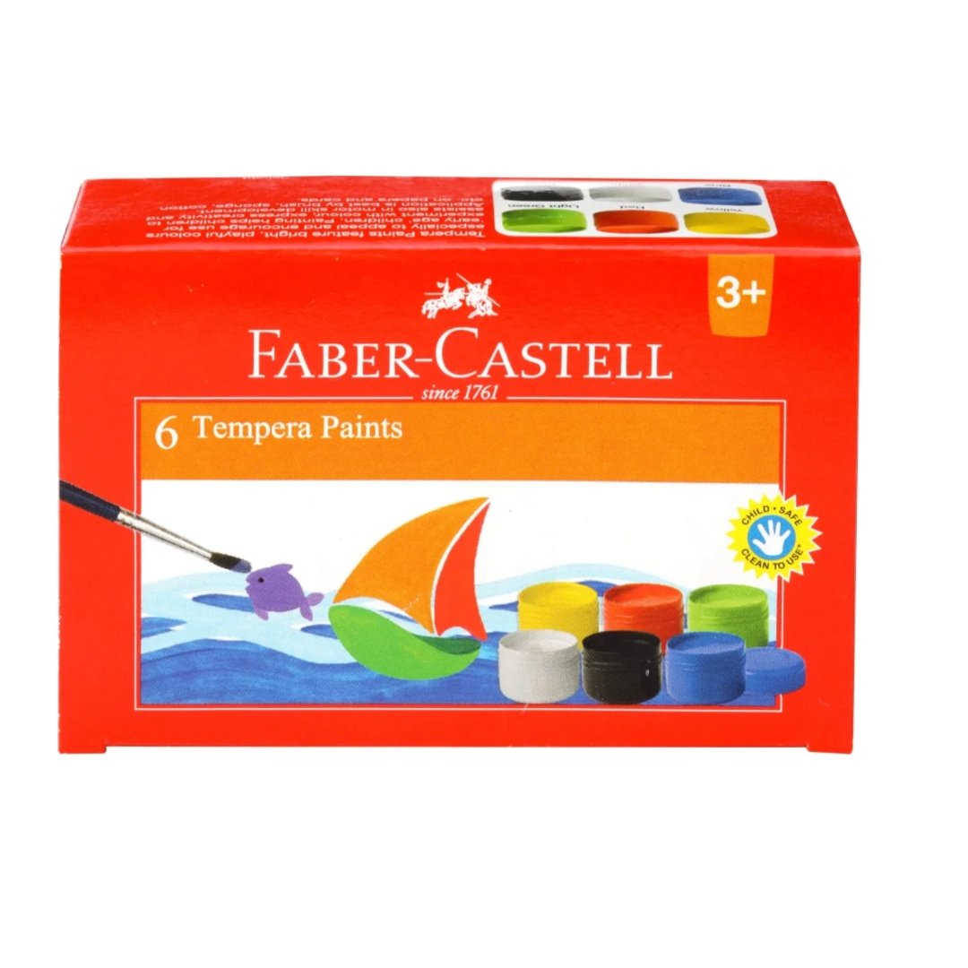 Faber -Castell 6 Tempera Paints - SCOOBOO - 14 41 06 - Paint