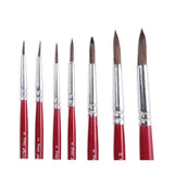 Faber-Castell 7 Round Paint Brushes (Pony Hair) - SCOOBOO - 11 57 01 - Paint Brushes & Palette Knives