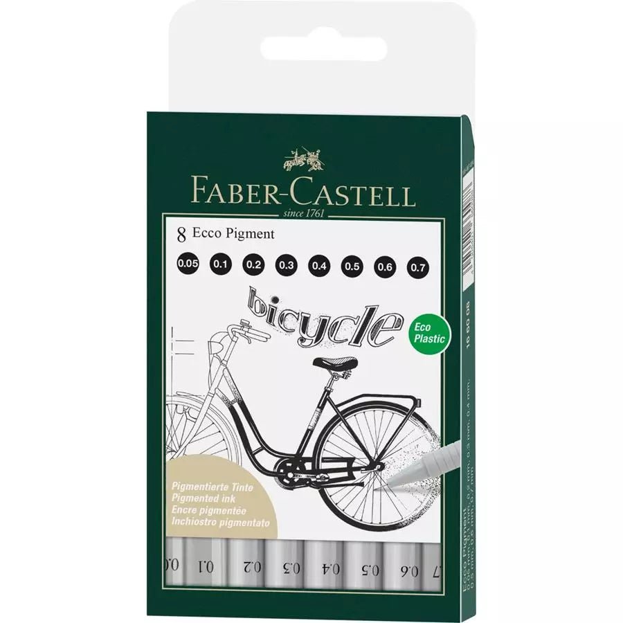 Faber-Castell 8 Eco Pigment - SCOOBOO - 166008 - Fineliner