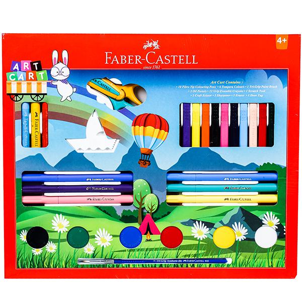 Faber-Castell Art Cart Kit - SCOOBOO - 1410512 - DIY Box & Kids Art Kit