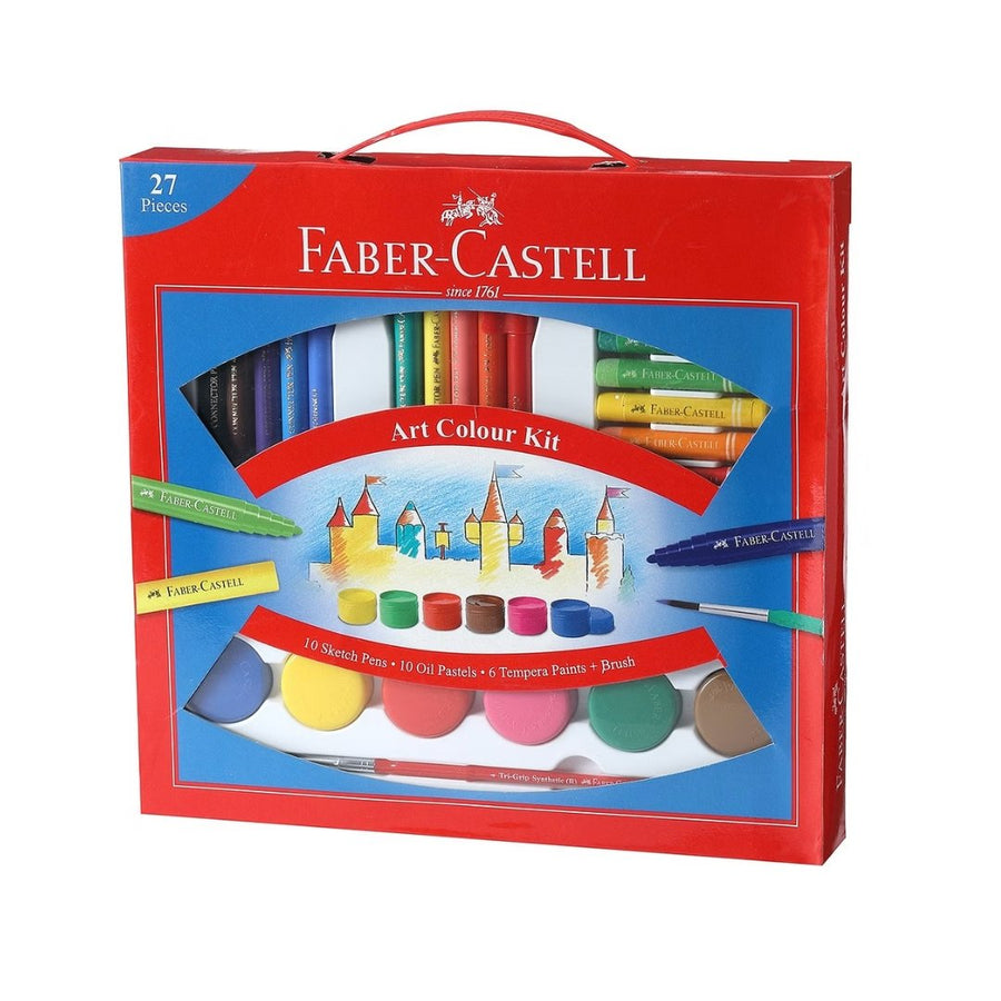 Faber-Castell Art Colour Kit -27 Pieces - SCOOBOO - 1410528 - Art Kit