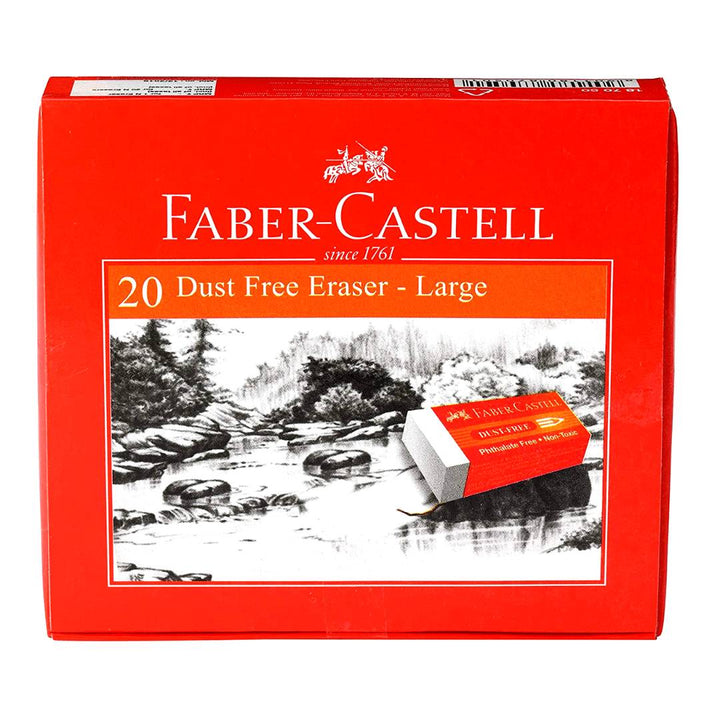Faber Castell Dust Free Eraser-Pack Of 20 - SCOOBOO - 187050 - Eraser & Correction