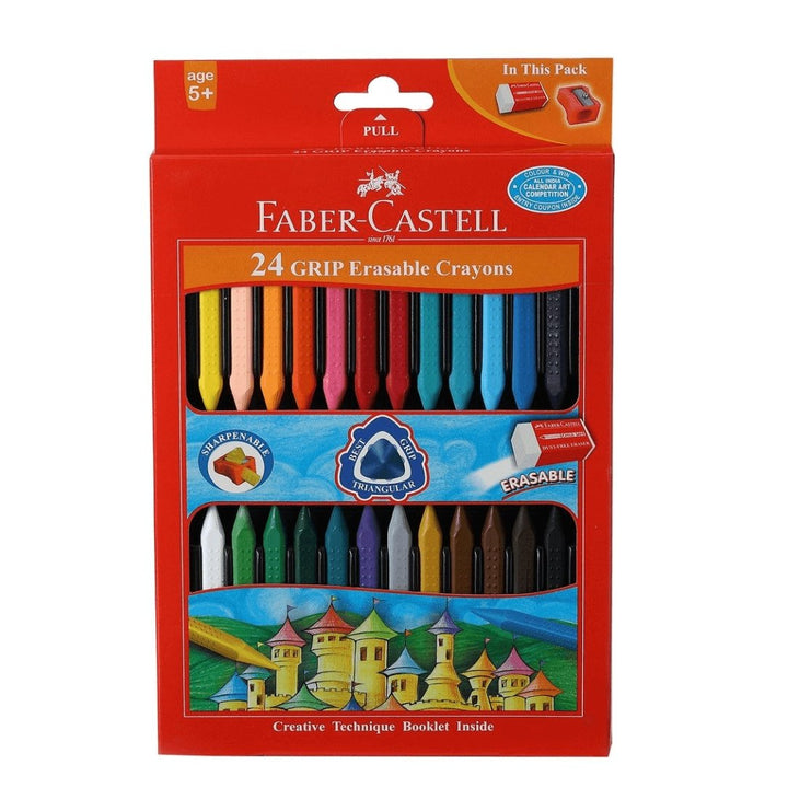 Faber-Castell Grip Erasable Crayons - SCOOBOO - 122924 -