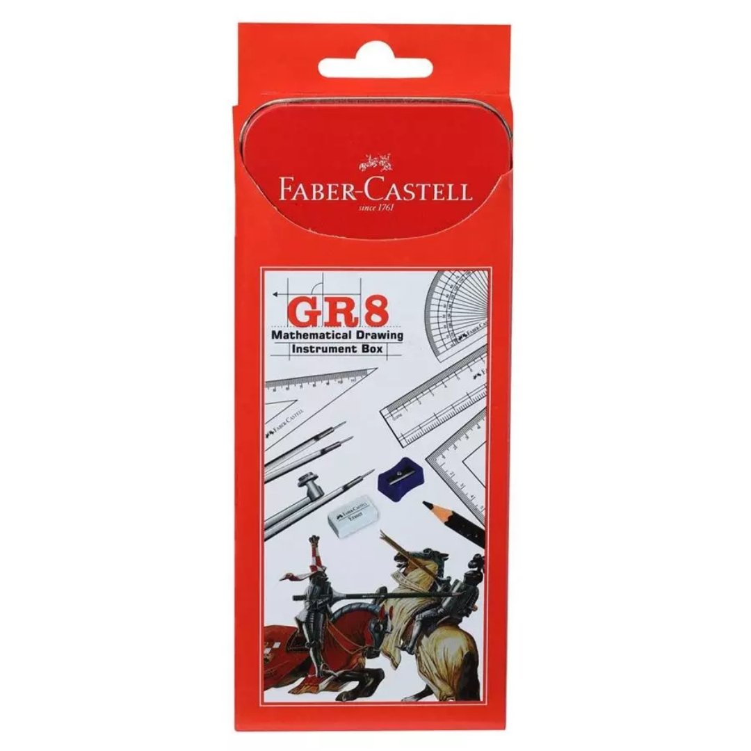 Faber Castell Mathematical Drawing Instrument Box - SCOOBOO - 163020 - Rulers & Measuring Tools