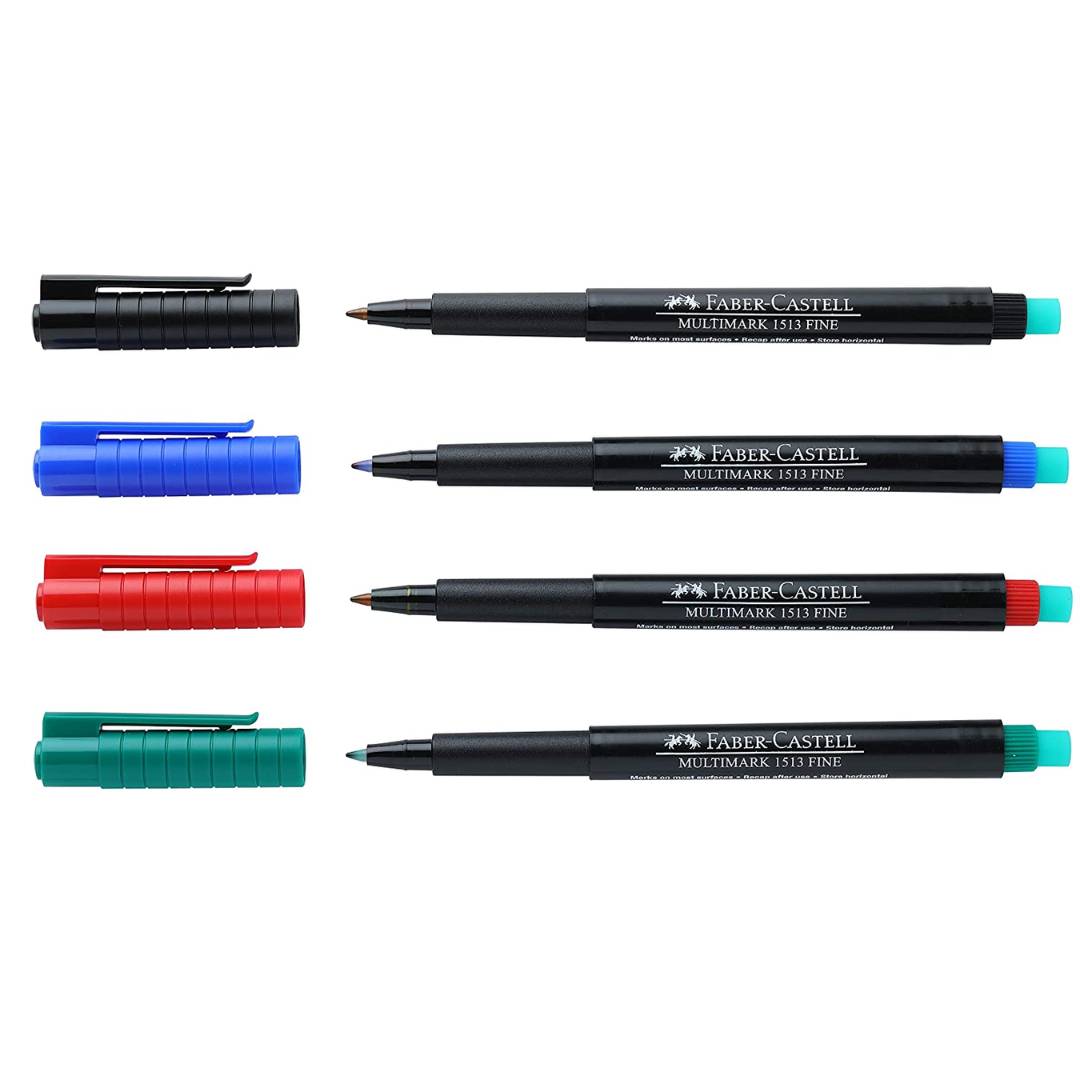 Faber Castell Multimark Overhead Permanent Marker-Pack Of 4 – SCOOBOO