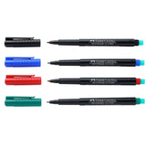 Faber Castell Multimark Overhead Permanent Marker-Pack Of 4 - SCOOBOO - 151304 - Fineliner