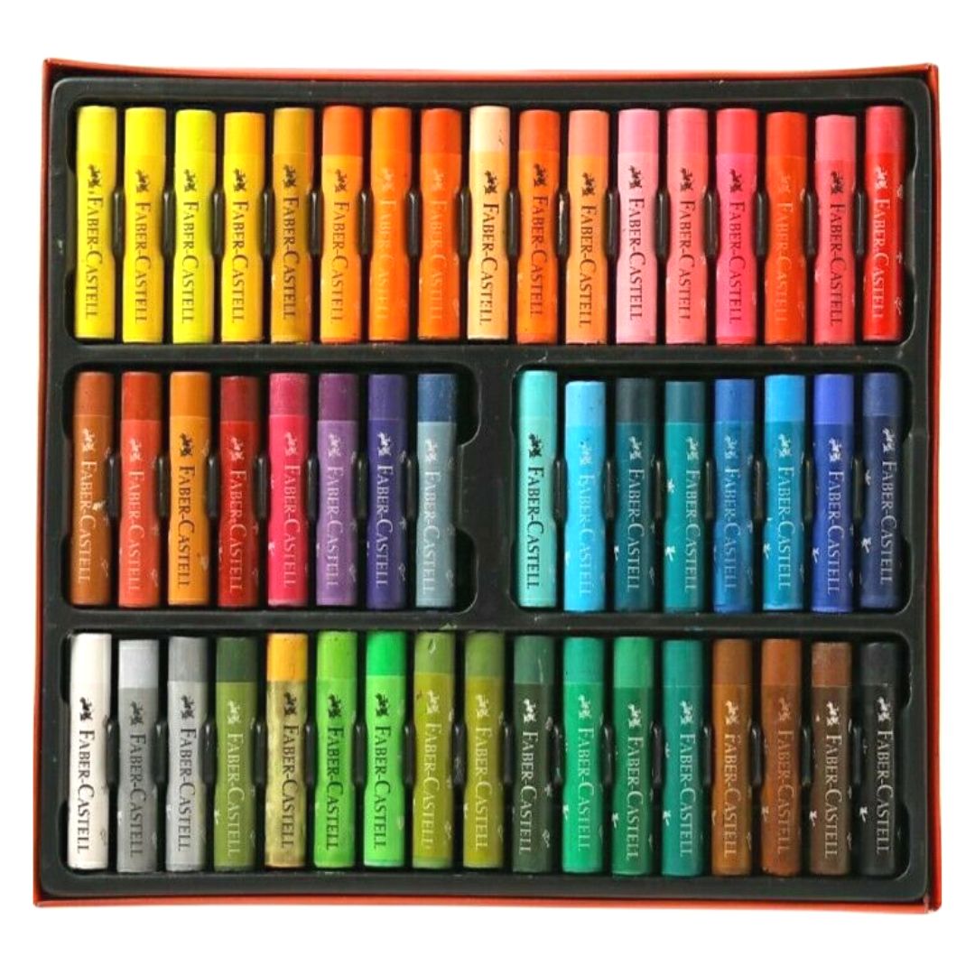 Faber Castell Oil Pastels-Pack Of 50 - SCOOBOO - Faber-Castell