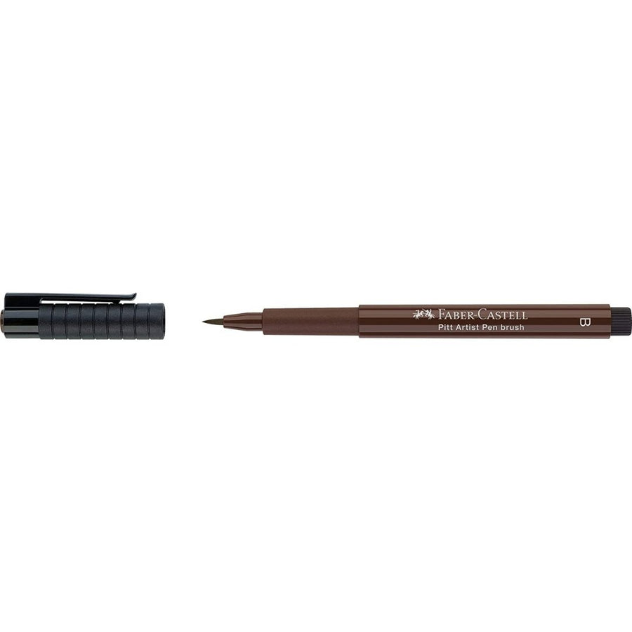 FABER-CASTELL PITT ARTIST PEN B (BRUSH) - SEPIA - SCOOBOO - 167475 - Brush Pens
