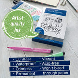 Faber-Castell Pitt Artist Pen Starter Set Hand Lettering - SCOOBOO - 267118 - calligraphy pens