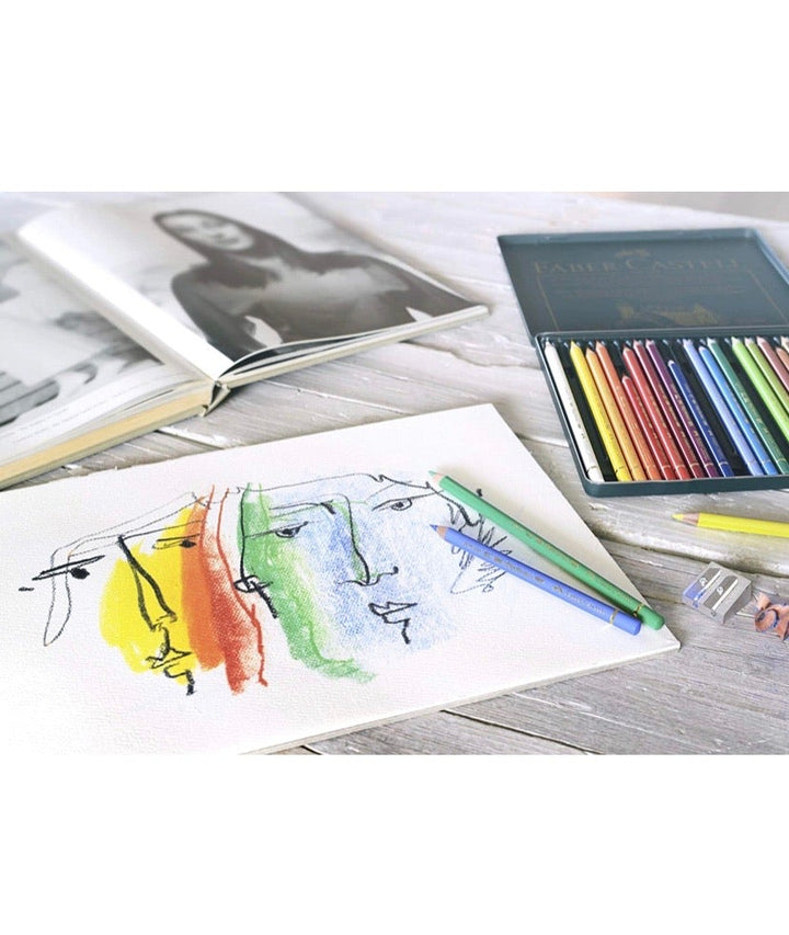 Faber-Castell Polychromos Color Pencil Set - Pack of 24 - SCOOBOO - 110024 - Coloured Pencils