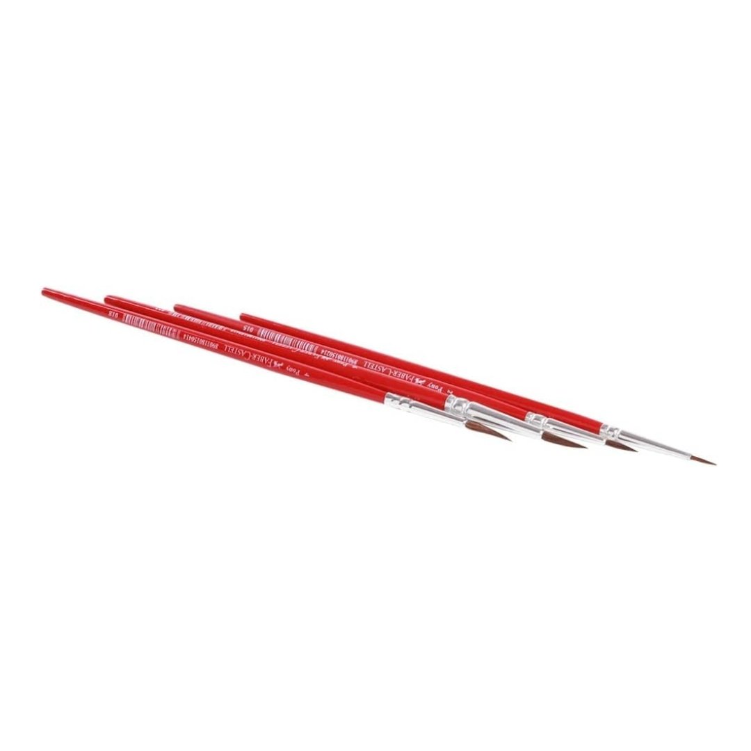 Faber-Castell Round Paint Brushes (Pony Hair) - SCOOBOO - 11 54 01 - Paint Brushes & Palette Knives