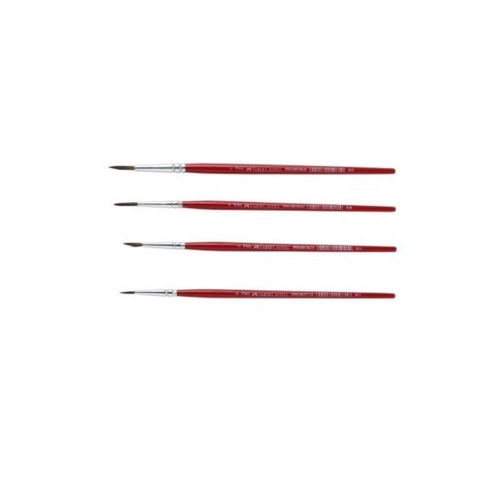 Faber-Castell Round Paint Brushes (Pony Hair) - SCOOBOO - 11 54 01 - Paint Brushes & Palette Knives