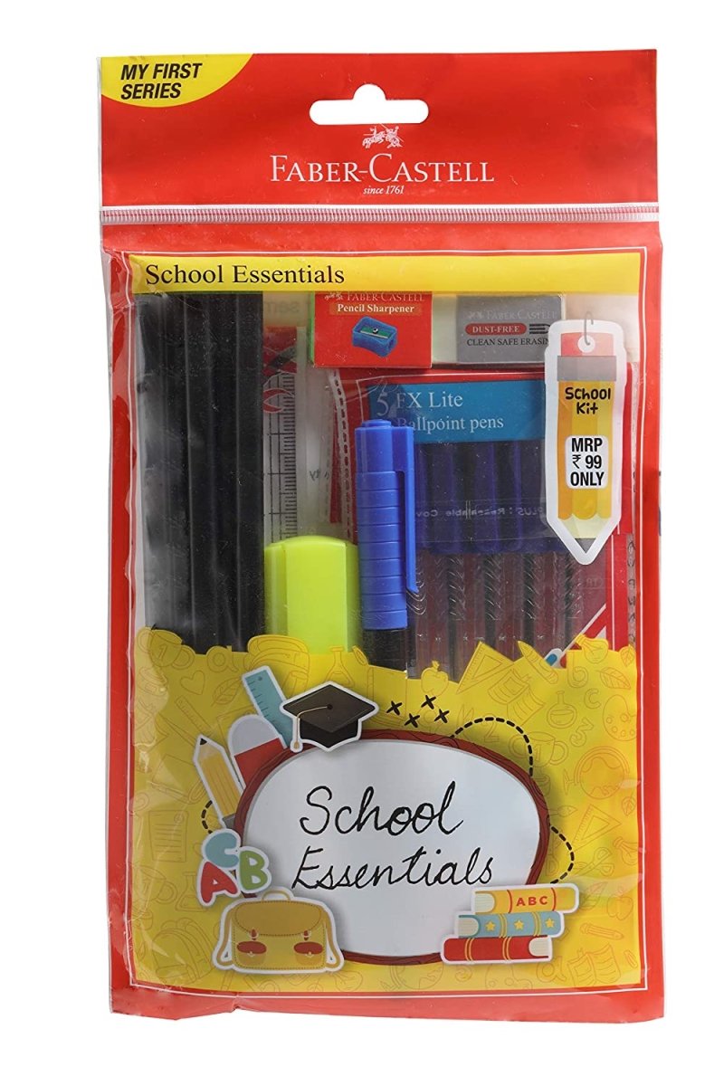 Faber Castell School Essentials Kit - SCOOBOO - 574104 - DIY Box & Kids Art Kit