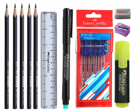 Faber Castell School Essentials Kit - SCOOBOO - 574104 - DIY Box & Kids Art Kit