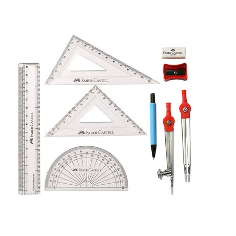 Faber-Castell Sphere - Mathematical Drawing Instrument Box - SCOOBOO - 16 73 13 - Rulers & Measuring Tools