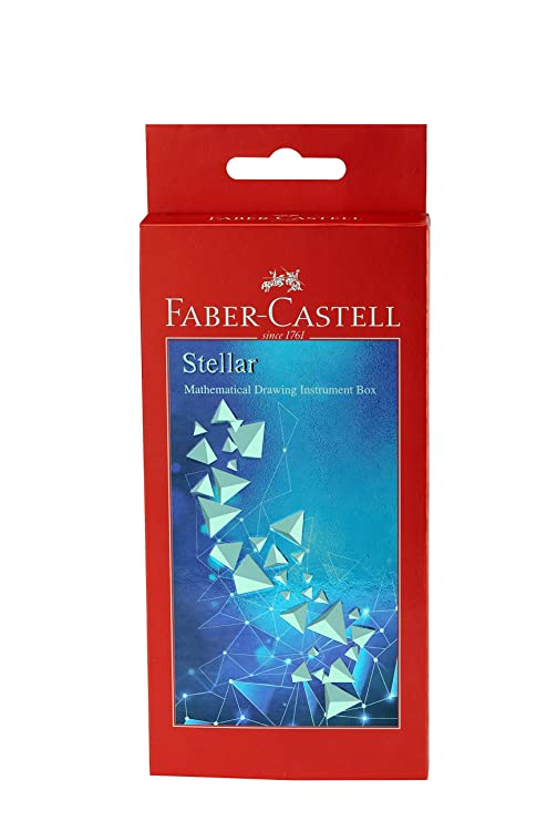 Faber-Castell Stellar Mathematical Drawing Instrument Box - SCOOBOO - 367314 - Rulers & Measuring Tools