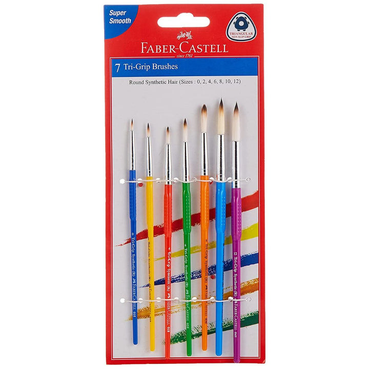 Faber-Castell Tri-Grip Brush - SCOOBOO - 11 67 01 - Paint Brushes & Palette Knives