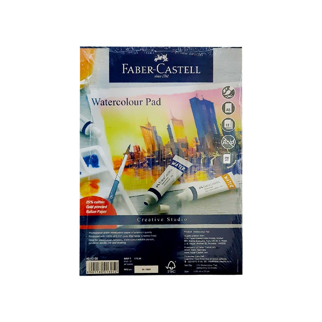 Faber-Castell Watercolour Pad - SCOOBOO - 401305 - Watercolour Pads & Sheets
