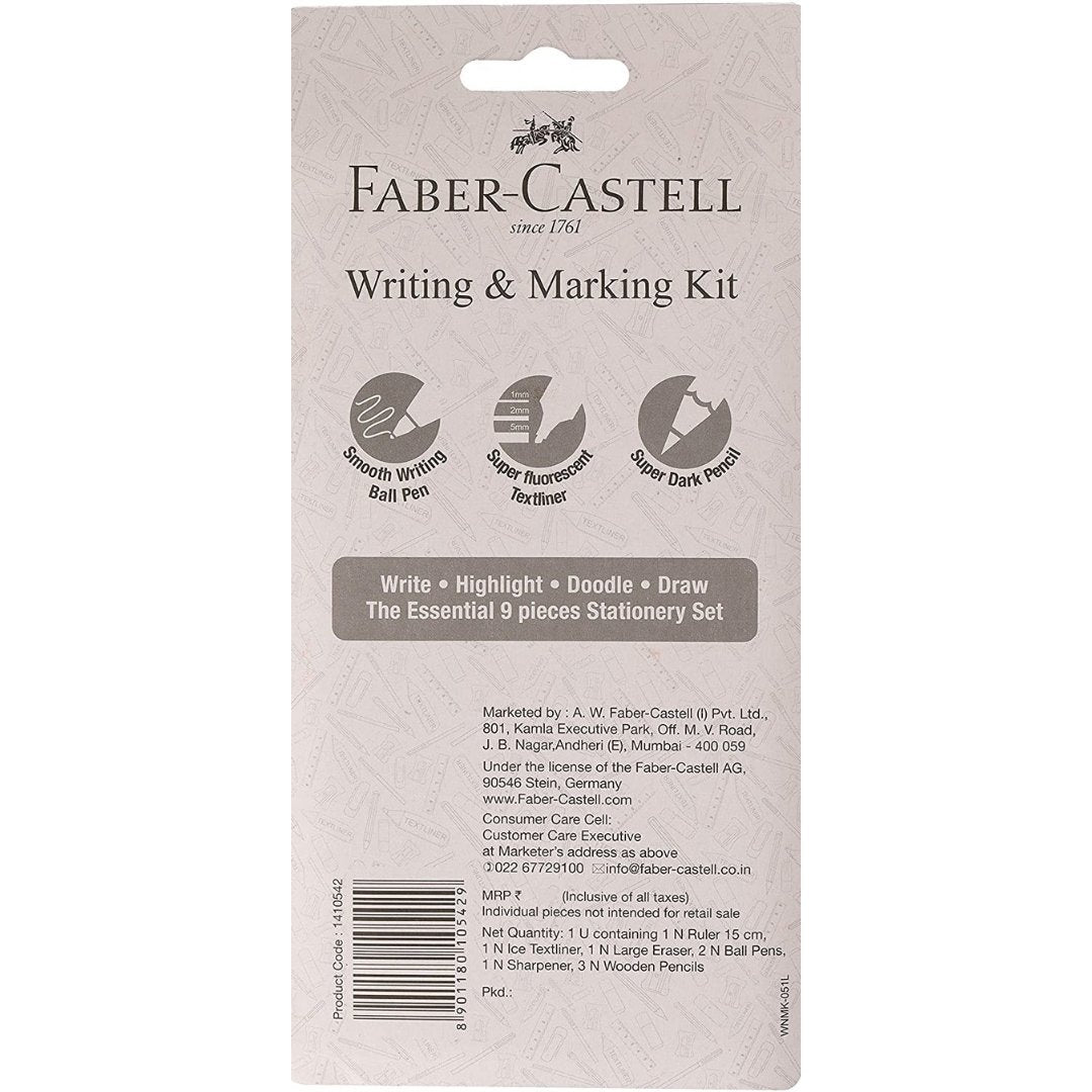 Faber-Castell Writing and Marking Kit - SCOOBOO - 1410542 - White-Board & Permanent Markers