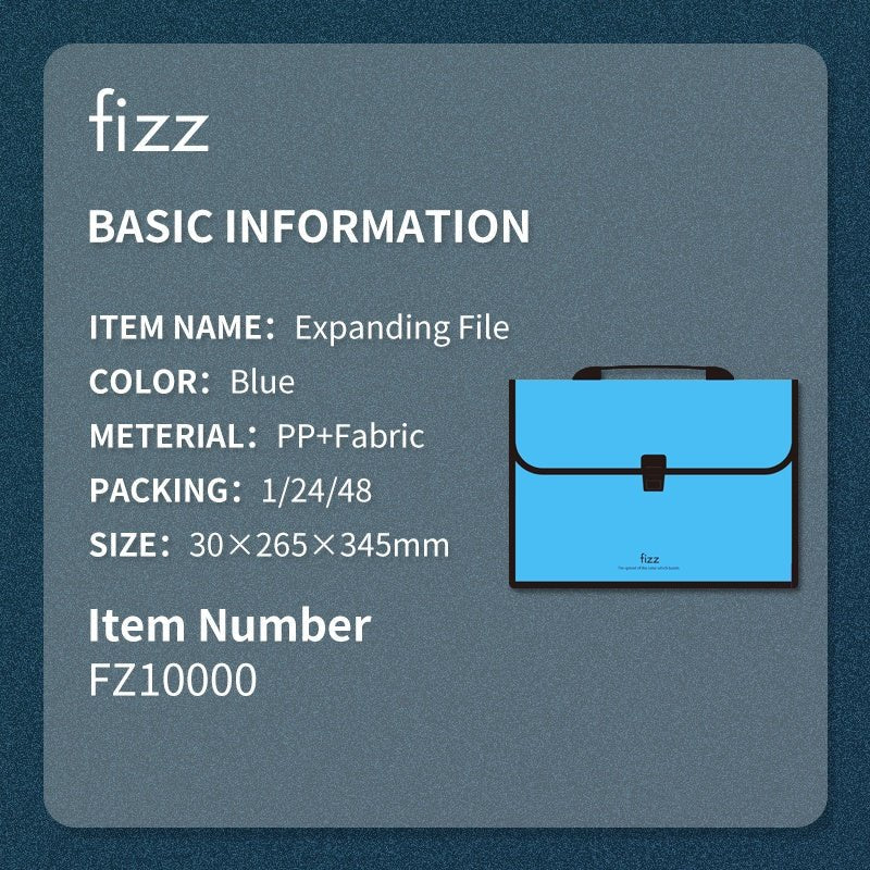 Fizz Expanding File Folder - SCOOBOO - FZ1002 - Expandable File