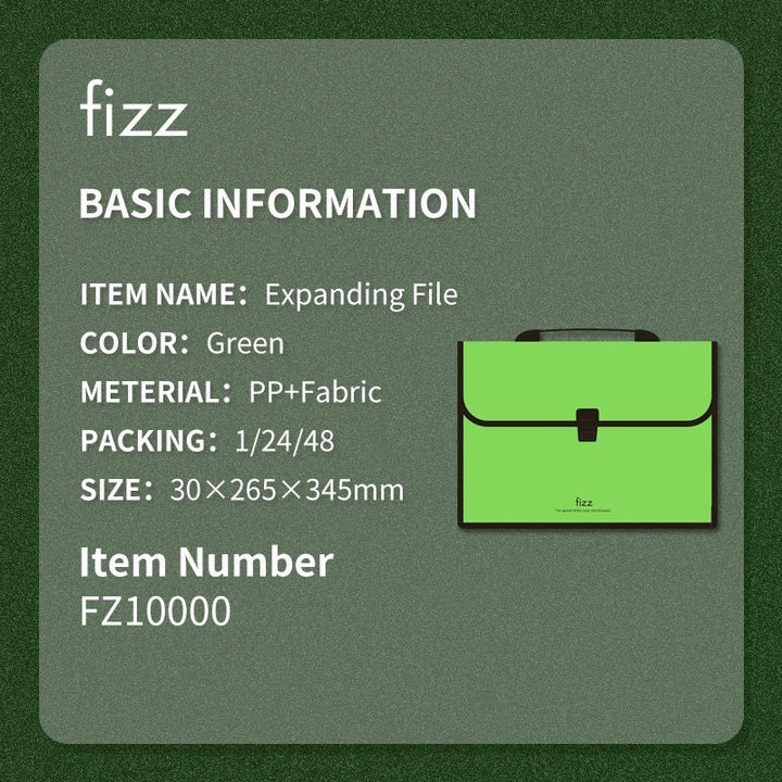 Fizz Expanding File Folder - SCOOBOO - FZ1001 - Expandable File