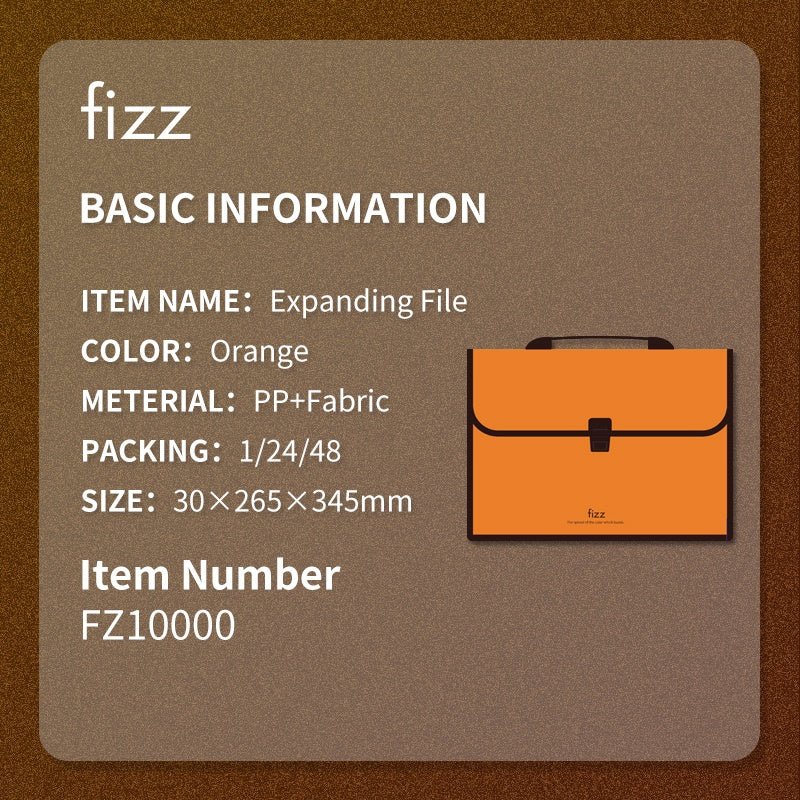 Fizz Expanding File Folder - SCOOBOO - FZ1000 - Expandable File