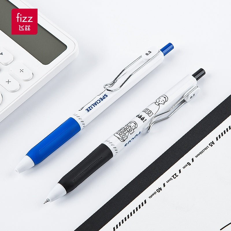 Fizz Focus Gel Pen Black - SCOOBOO - FZ44010D-6 - GEL PENS