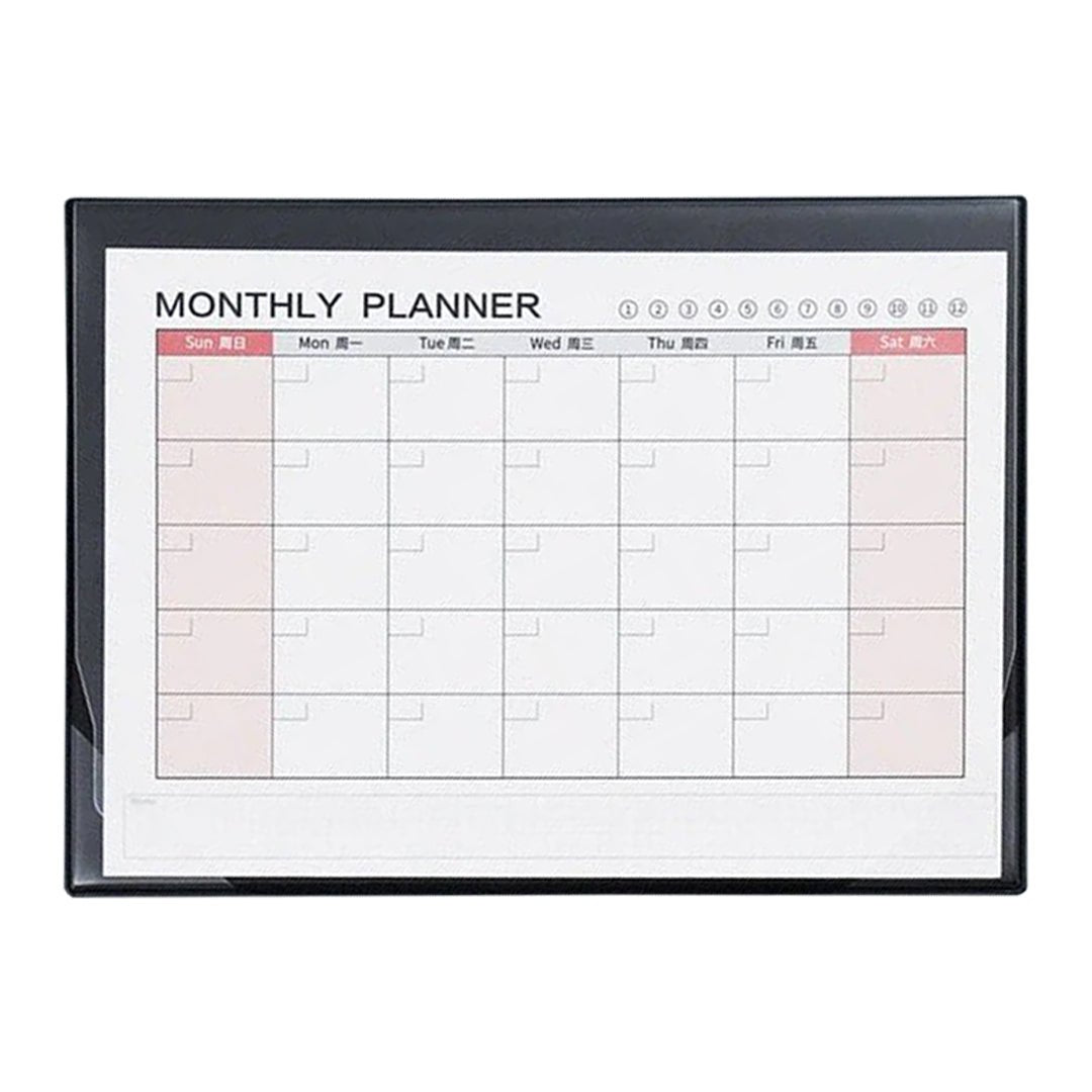 Fizz Monthly Black Planner - SCOOBOO - FZ33006 - Planners