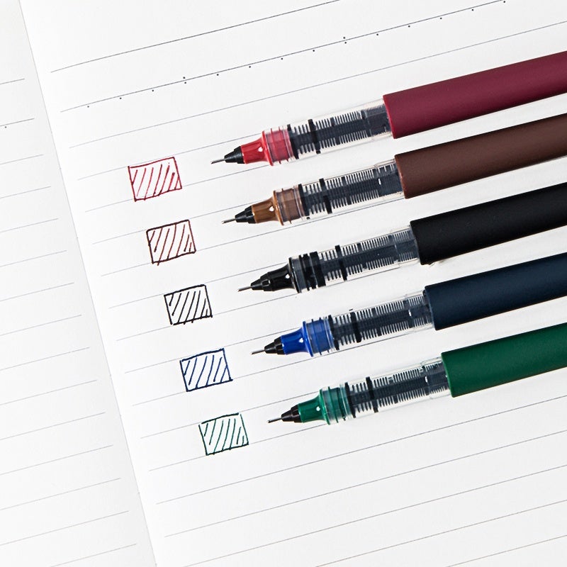 Fizz Multicolor Straight Liquid 0.5mm Roller Ball Pens - SCOOBOO - FZ44001 - Roller Ball Pen