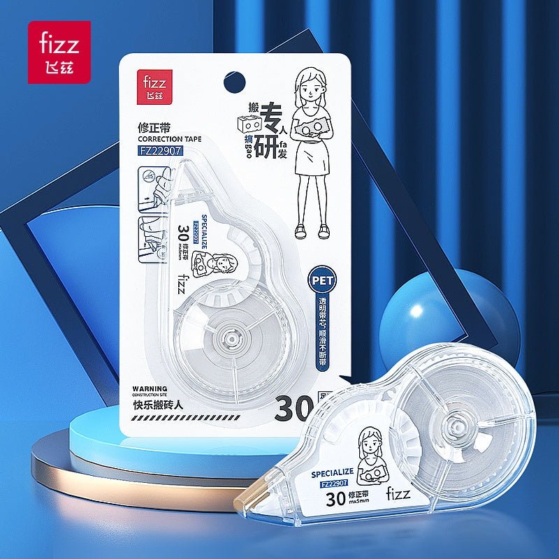 Fizz Specialize Transparent Correction Tape - SCOOBOO - FZ22907 - Correction Tape