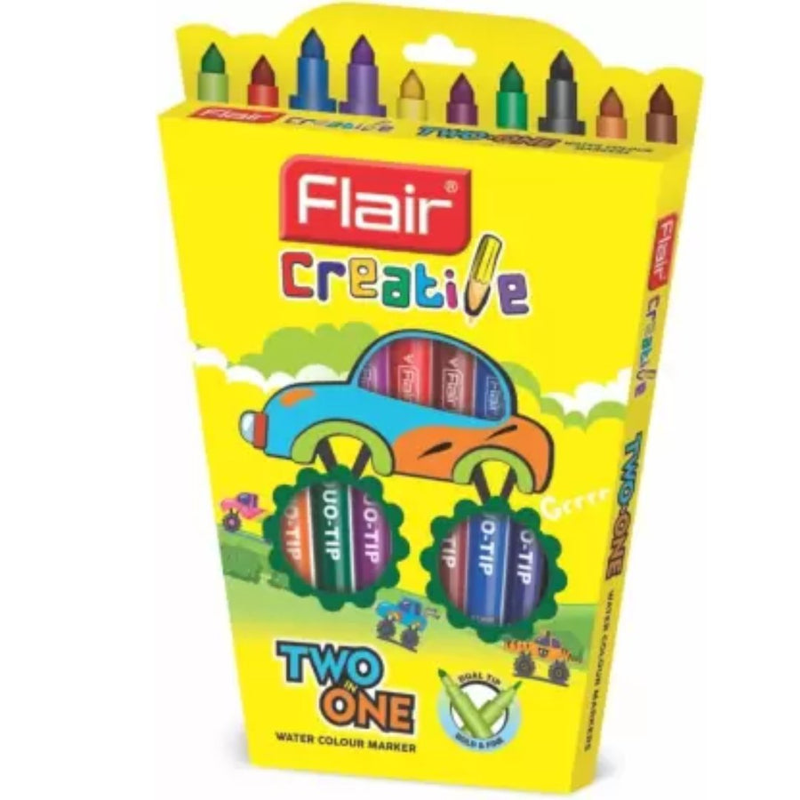 Flair Creative Two In One Pack Of 10 - SCOOBOO - Highlighter