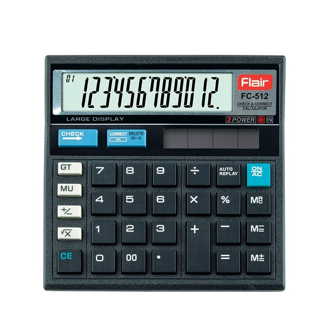 Flair Electronic Calculator FC 512M SCOOBOO flair-electronic-calculator-fc-512m-scooboo