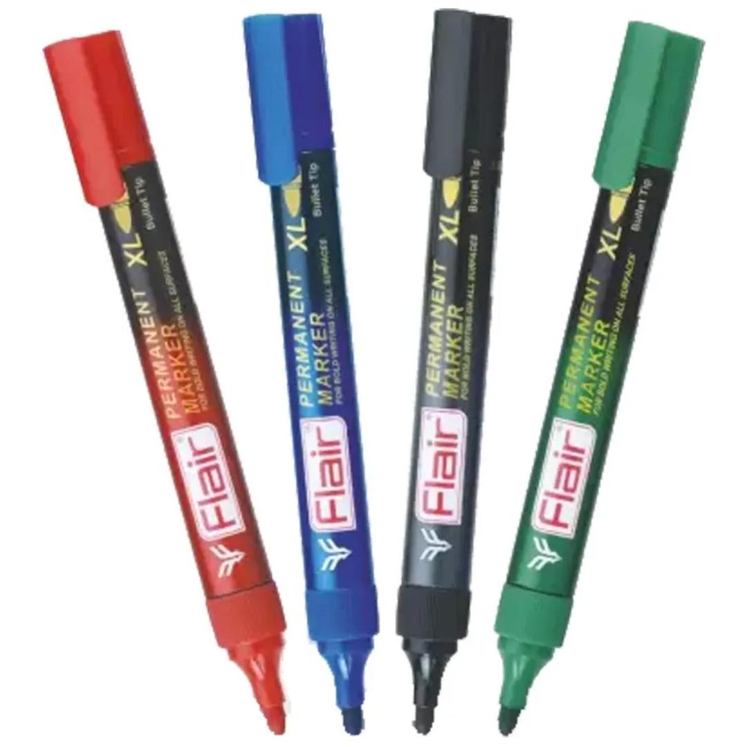 Flair Permanent XL Marker Pack Of 4 - SCOOBOO - Permanent Markers