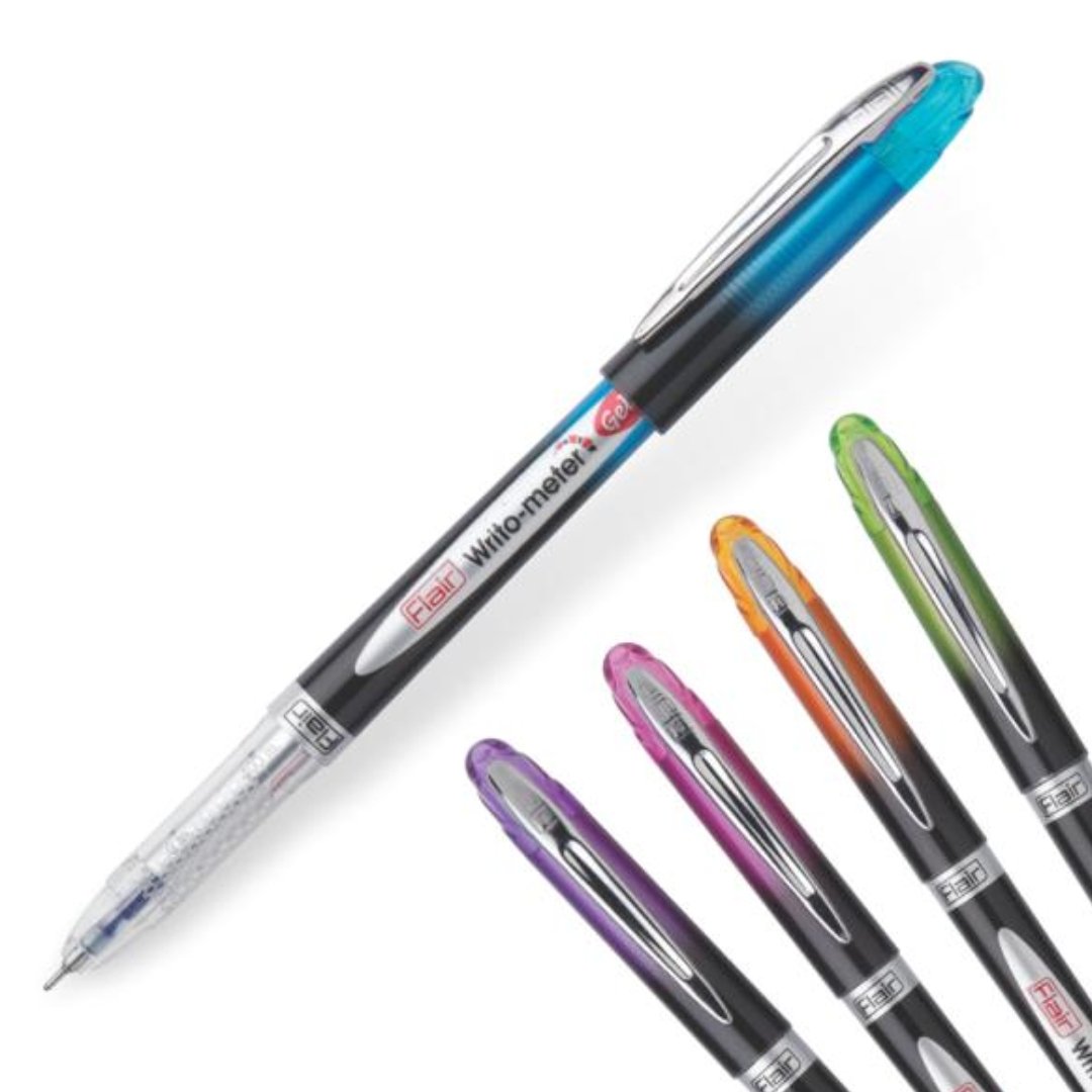 Flair Writo Meter Gel Pens Pack Of 2 - SCOOBOO - Ball Pen