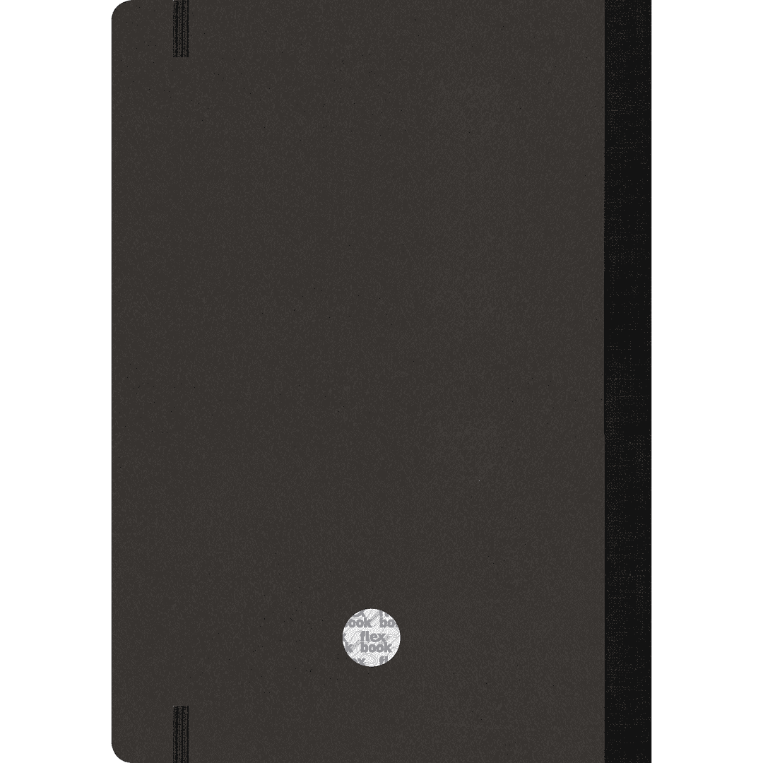 Flex Book 60 Years Edition Black Notebook - SCOOBOO - B09J2P2JFQ - Ruled