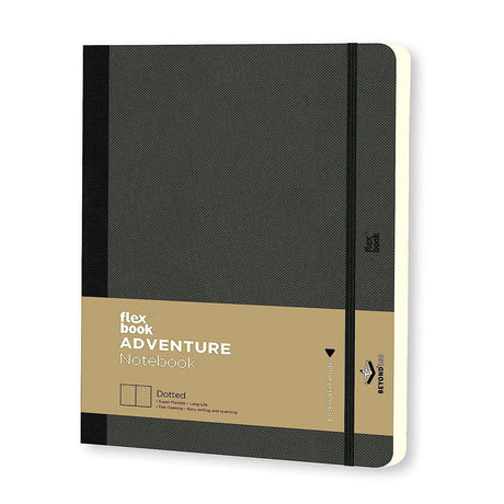 Flexbook Adventure Series Off Black- Dotted- Medium - SCOOBOO - 21.00077-TGM - Plain