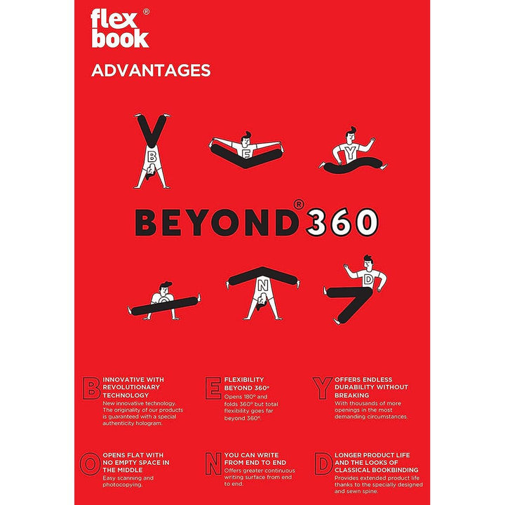 Flexbook Adventure Series Off Black- Dotted- Medium - SCOOBOO - 21.00077-TGM - Plain