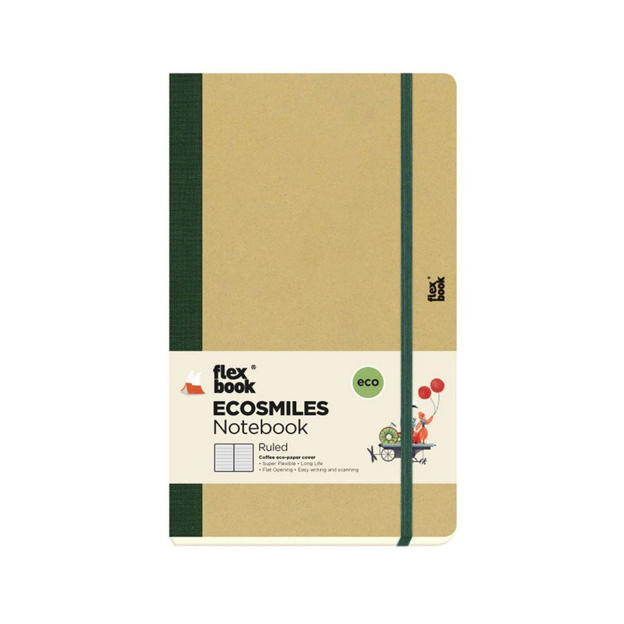 Flexbook Ecosmiles Notebook Olive- Ruled - SCOOBOO - 21.00103-TGM - Ruled