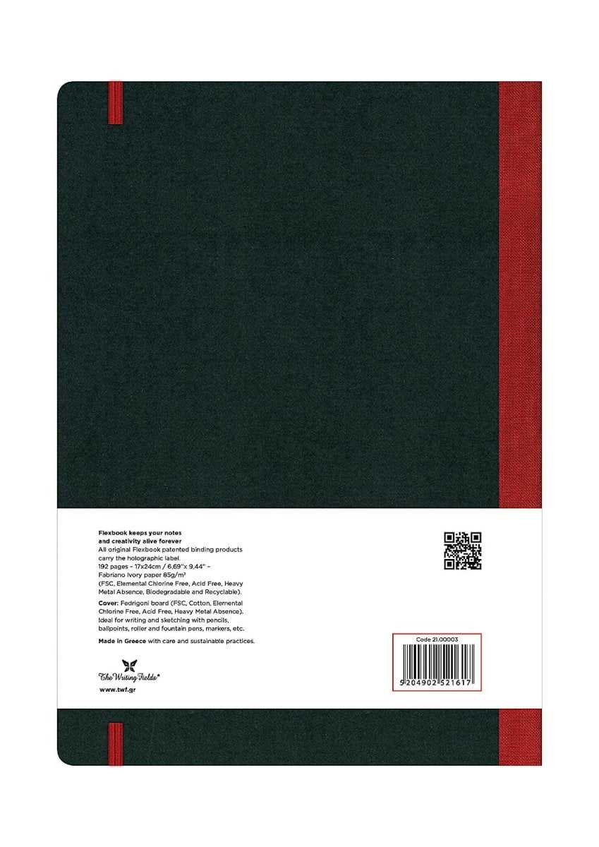 Flexbook Flex Global Red- Blank- Large - SCOOBOO - 21.00003-TGM - Plain