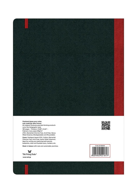 Flexbook Flex Global Red- Blank- Large - SCOOBOO - 21.00003-TGM - Plain