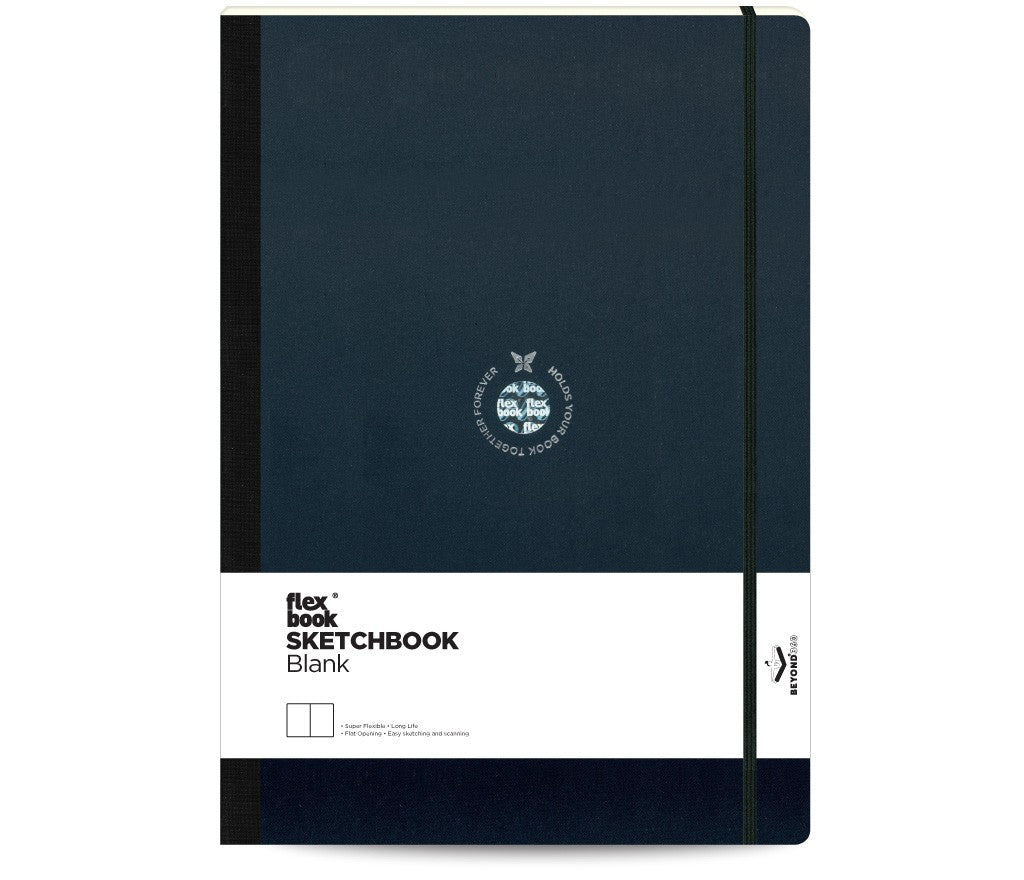 Flexbook Flex Global Sketchbook Black- Blank- Large - SCOOBOO - 21.00025-TGM - Plain