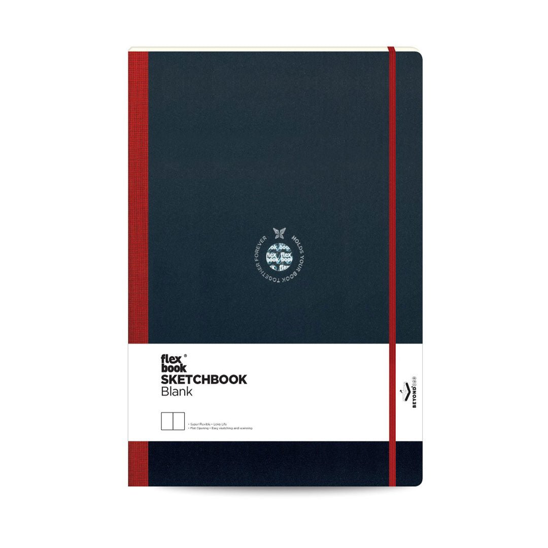 Flexbook Flex Global Sketchbook Red- Blank- Large - SCOOBOO - 21.00027-TGM - Plain